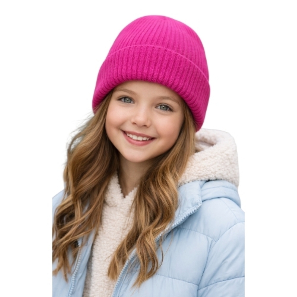 Gianni Bini NWT Girls Pink Cable Knit Hat One Size